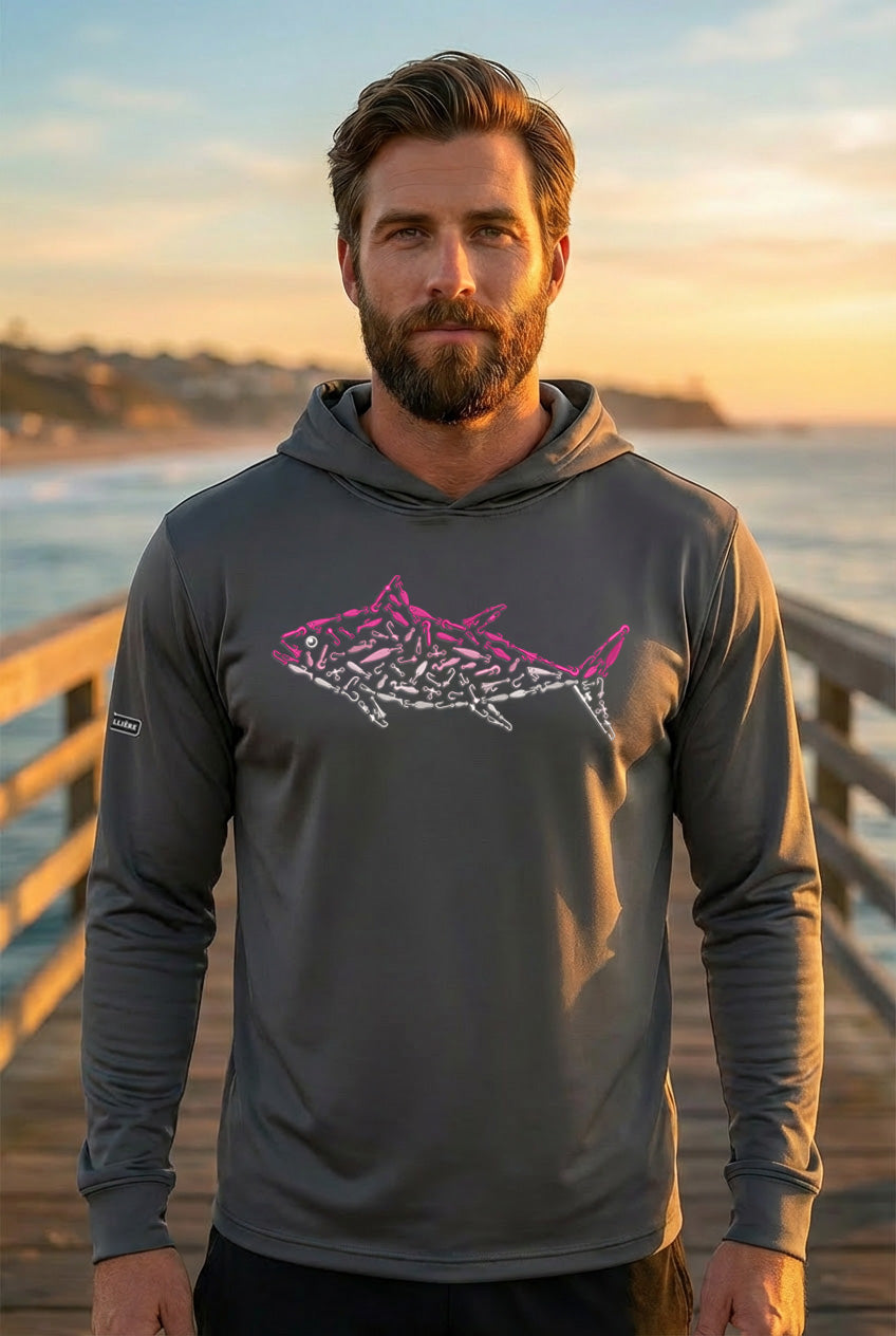 Pink Tuna Bahama Performance Hoodie
