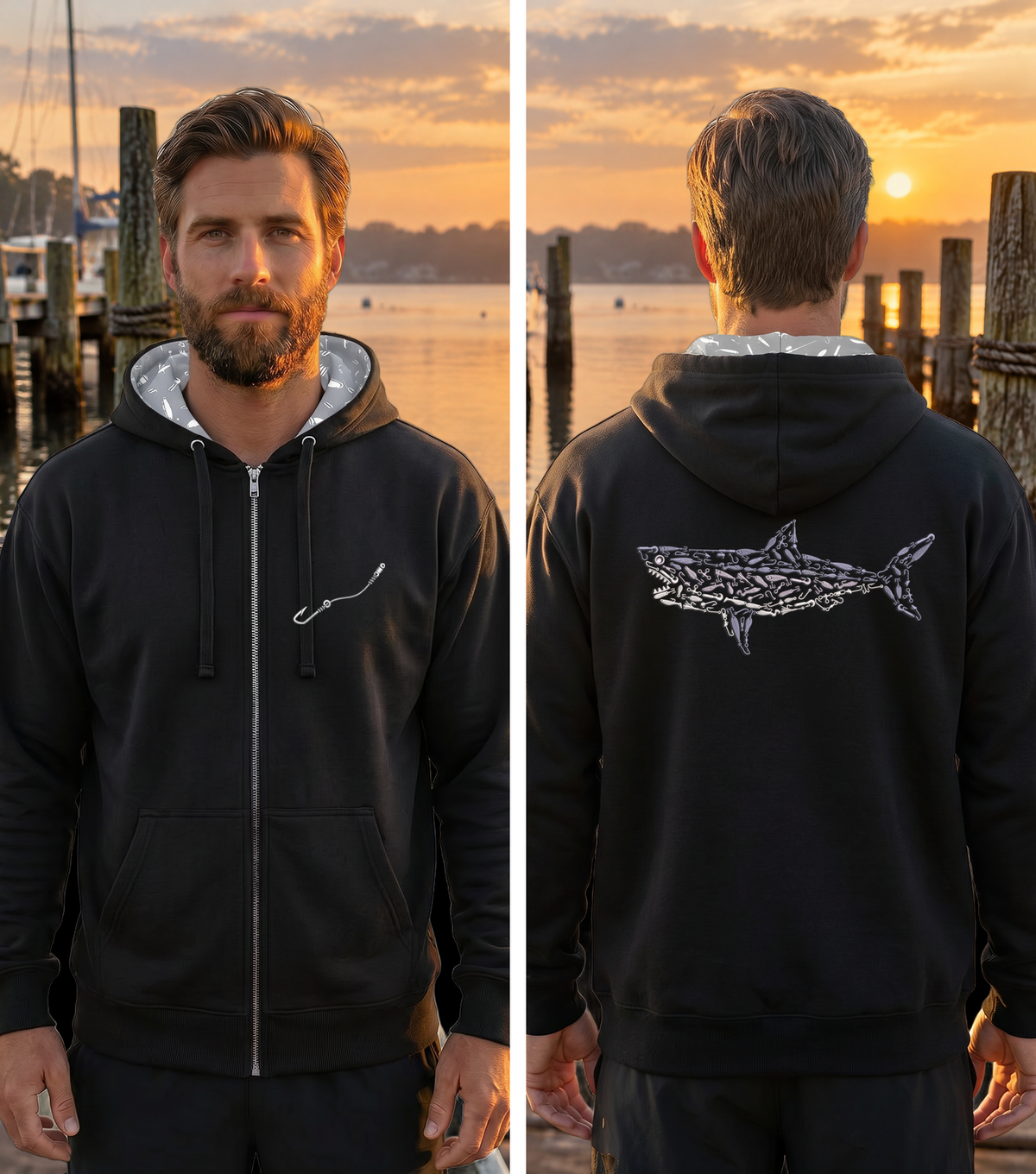 Montauk Edition Embroidered Full Zip Hoodie