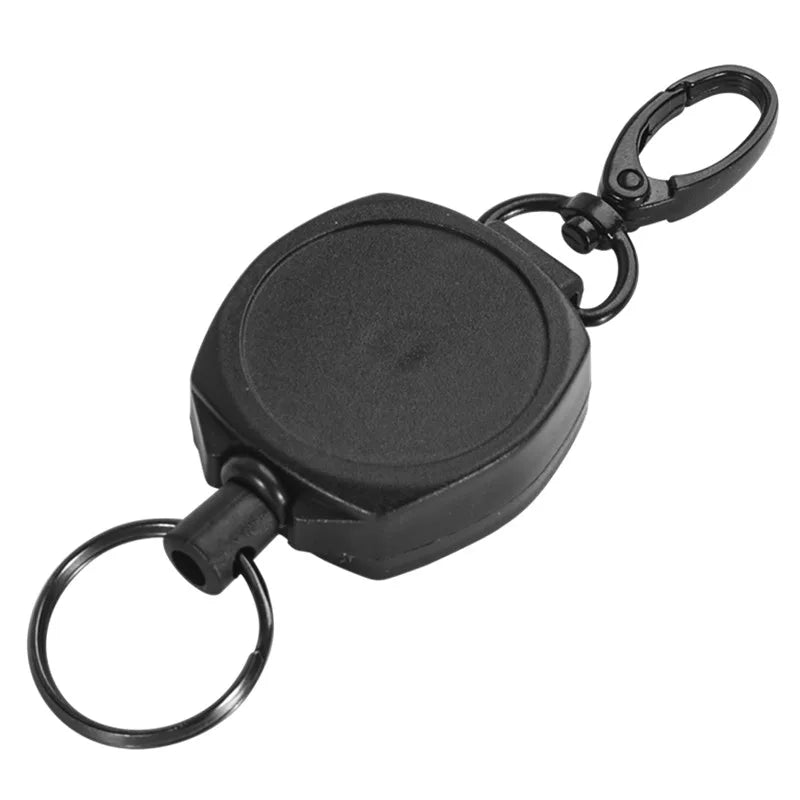 Retractable Kevlar Fibre Rope Key Ring