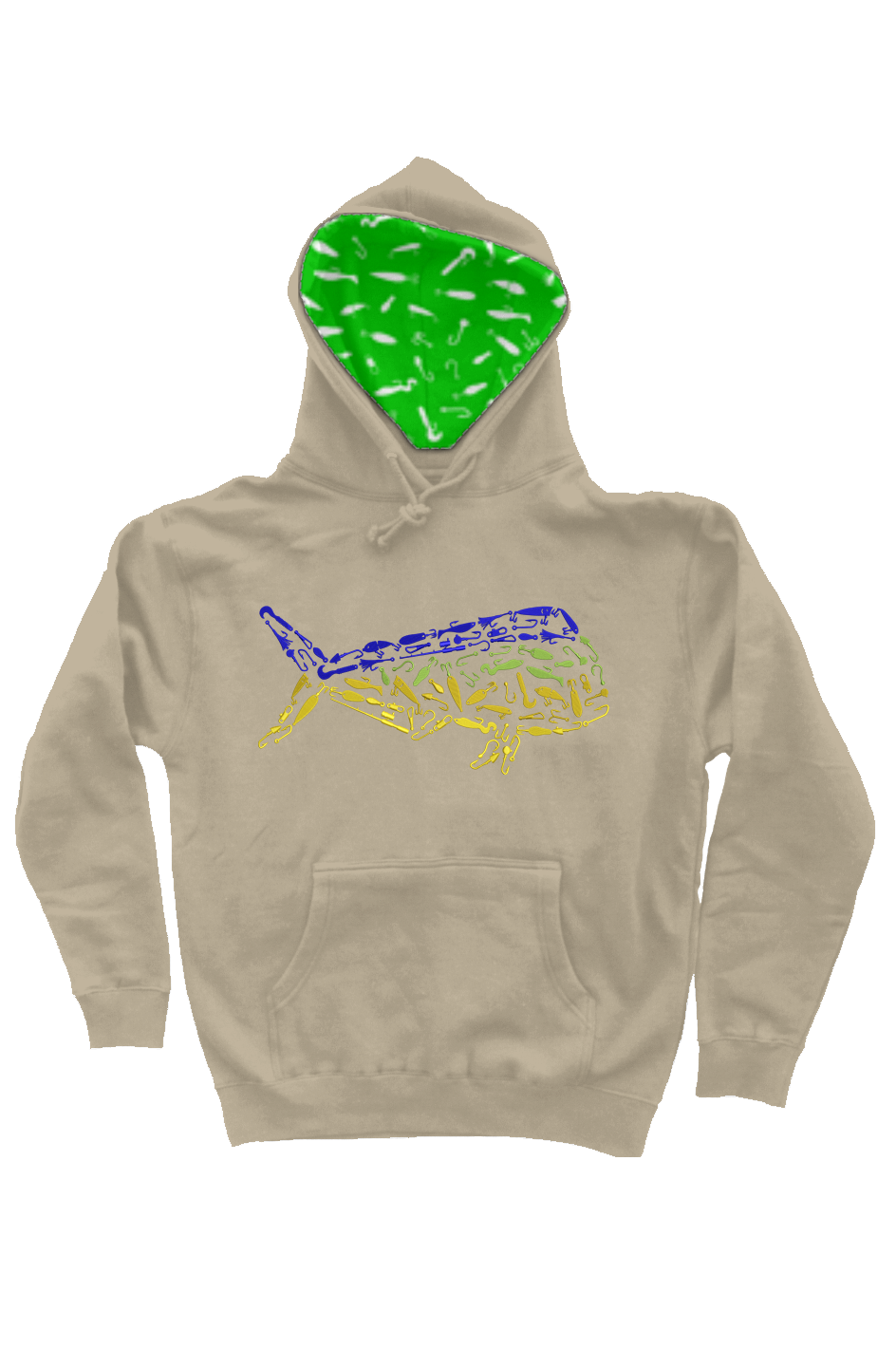 Embroidered Mahi Mahi Hoodie