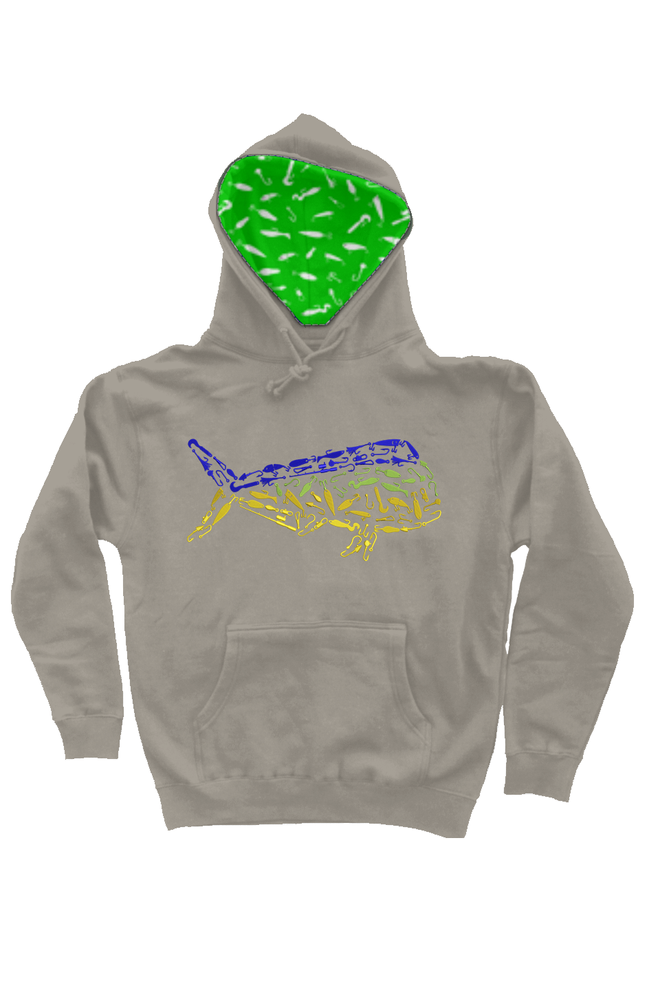 Embroidered Mahi Mahi Hoodie