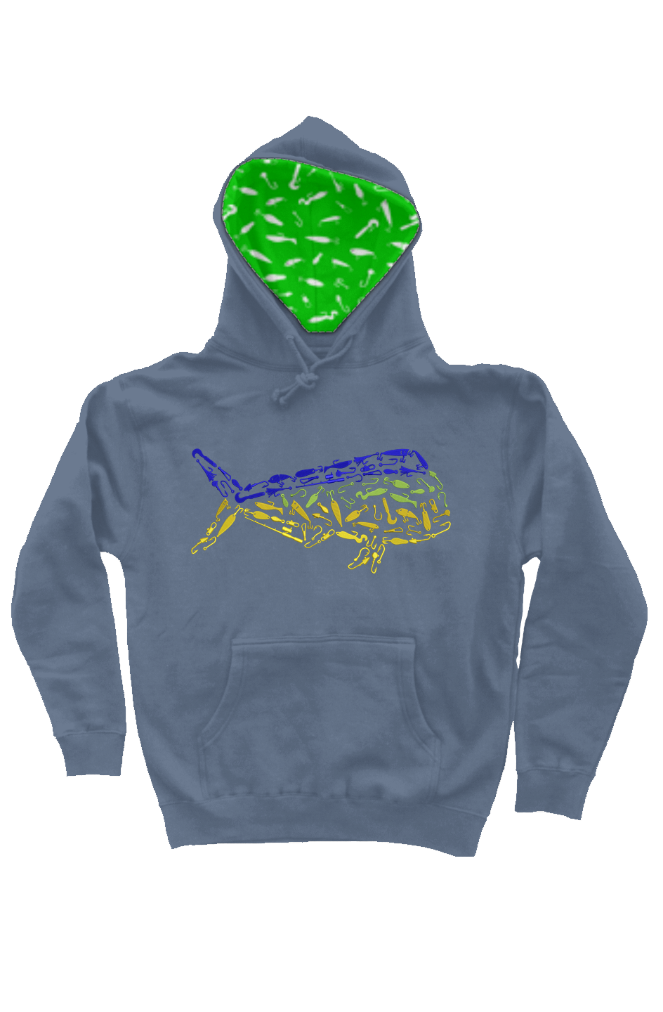 Embroidered Mahi Mahi Hoodie