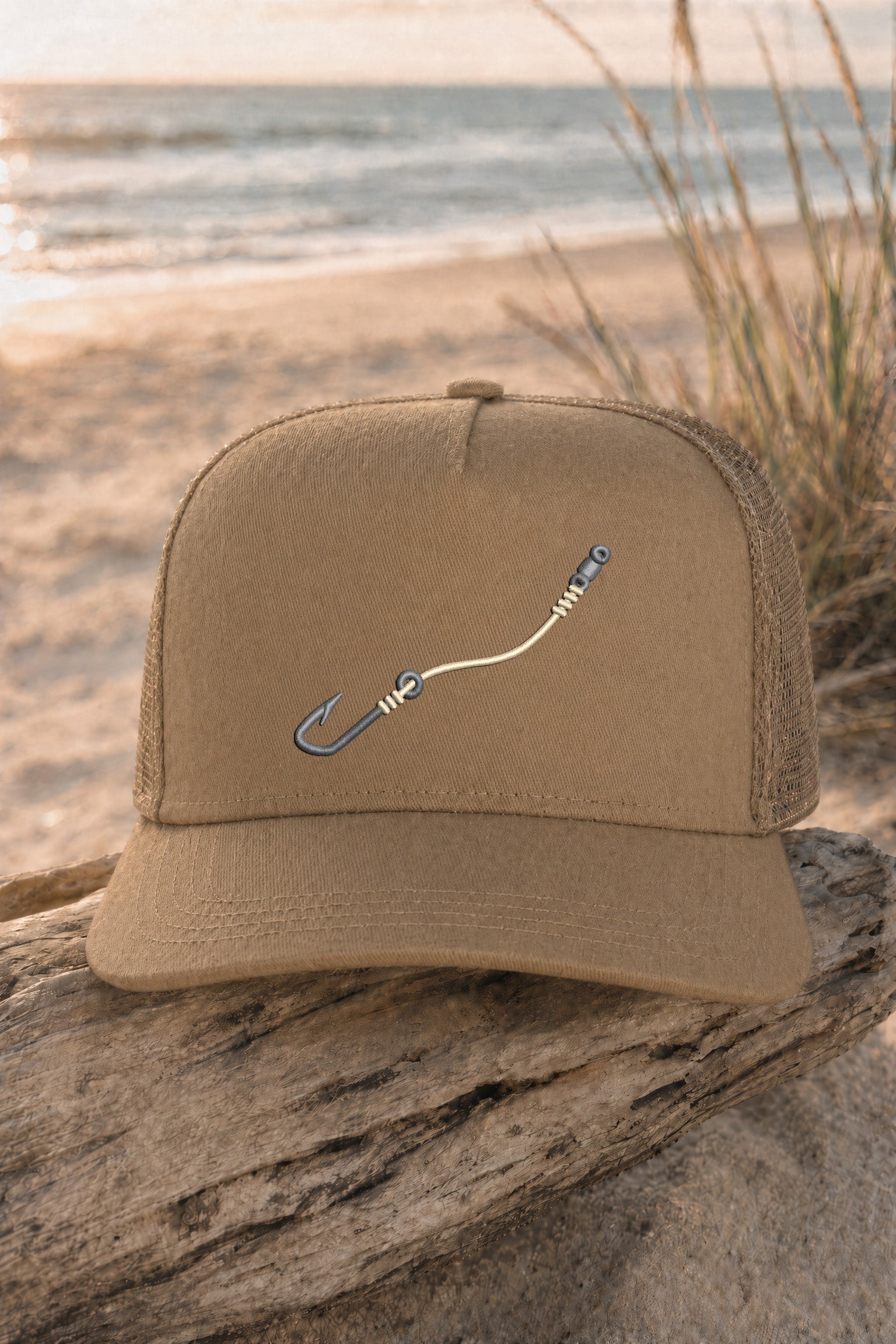 Embroidered "Hook & Line" Signature Trucker Hat