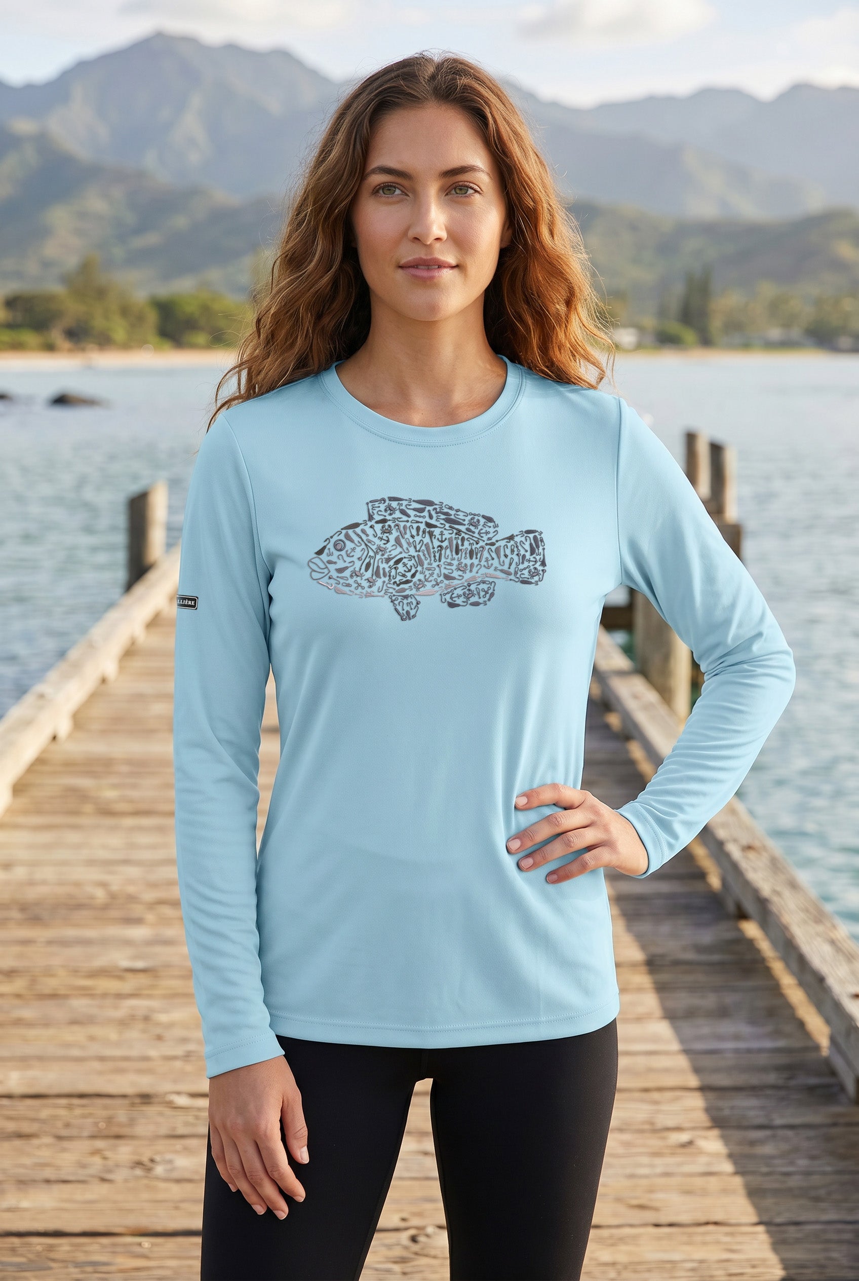 Womens Tautog Lightweight Wicking UV Pro LS Tee