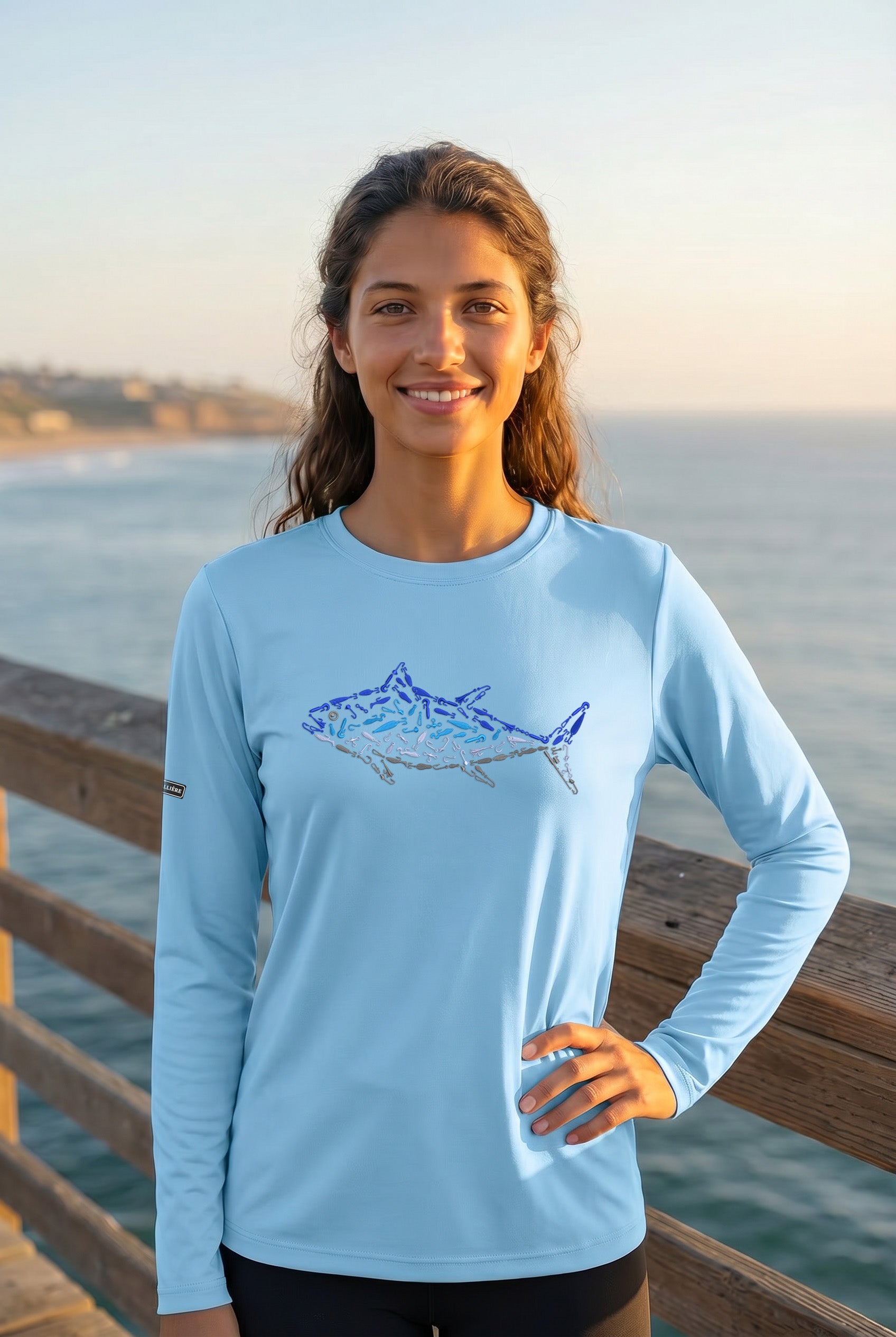 Womens Tuna Lightweight Wicking UV Pro LS Tee