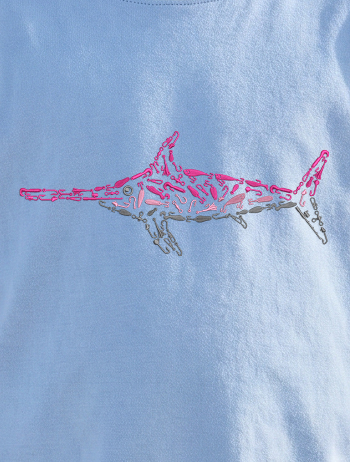 Pink Swordfish Youth 100% Cotton T-Shirt