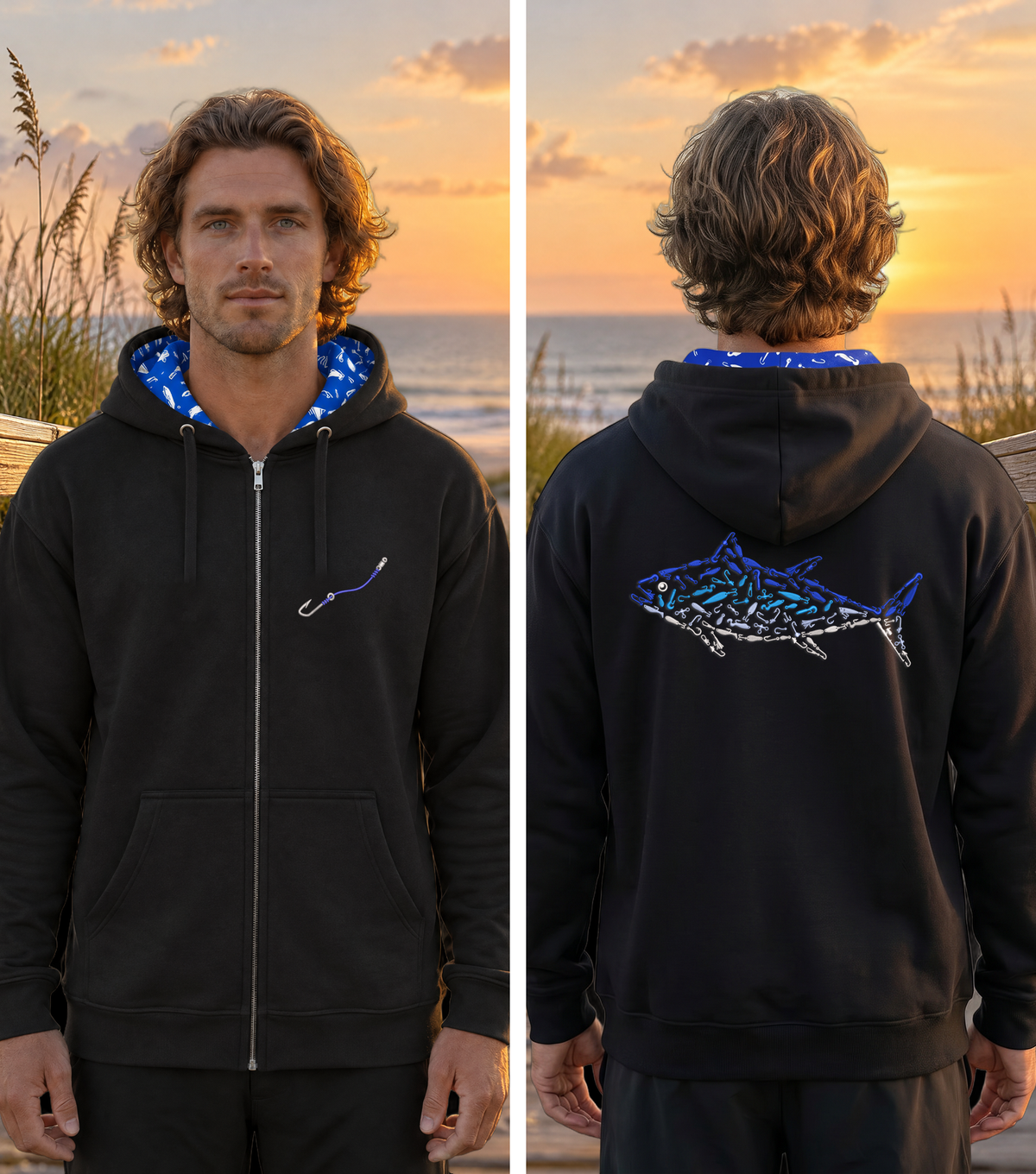 Montauk Edition Embroidered Full Zip Hoodie