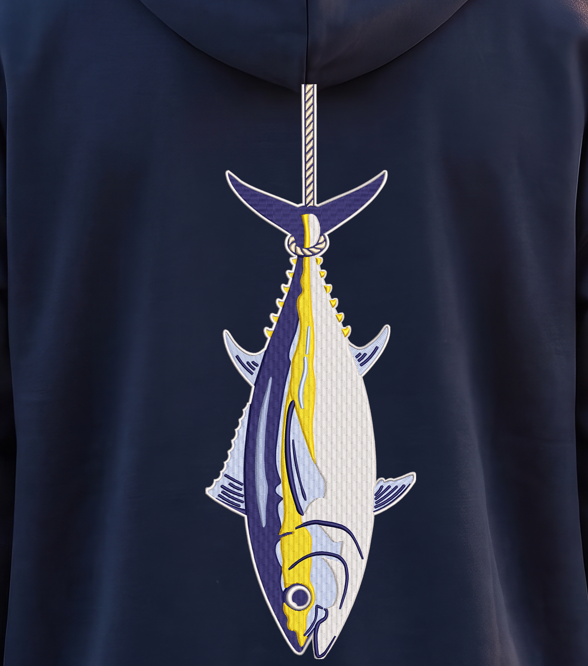 Montauk Edition Embroidered Full Zip Hanging Tuna Hoodie