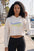 Embroidered Women's Mahi Mahi Crop Hoodie