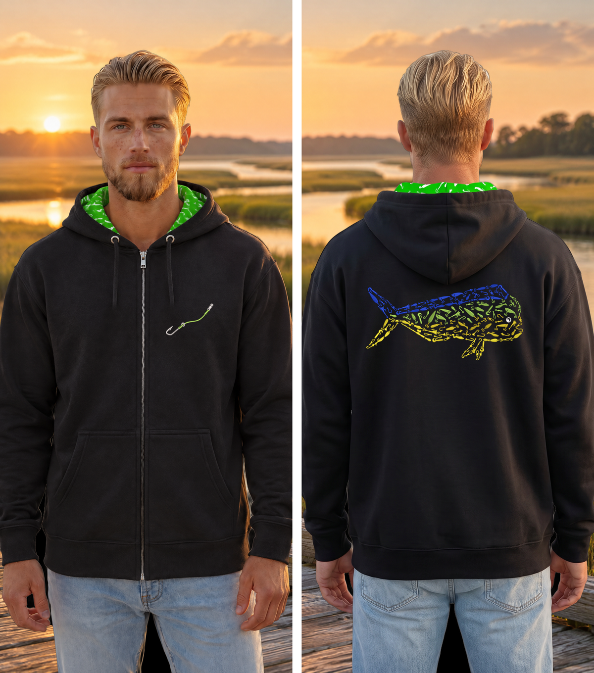 Montauk Edition Embroidered Full Zip Hoodie
