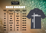 Size chart for the ChromaSoft piqué polo