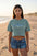 Signature Crop Tee - Swordfish