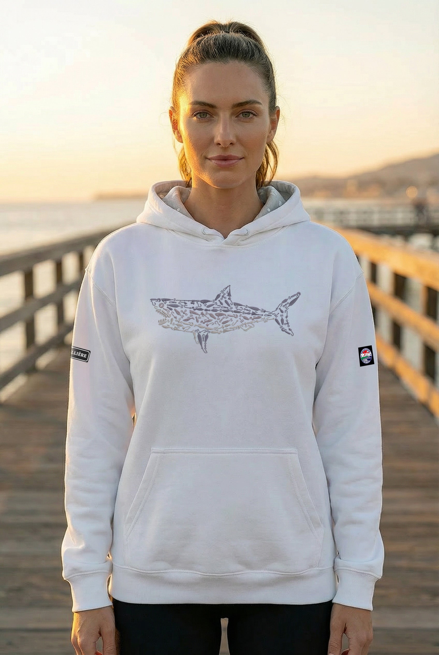 Montauk Edition Embroidered Great White Hoodie