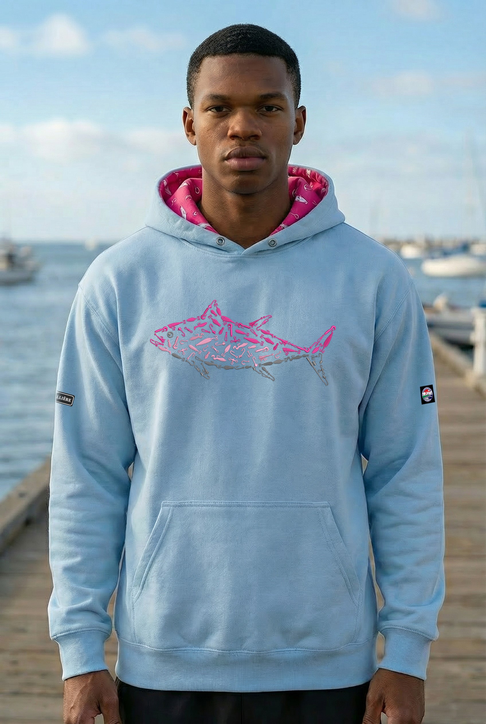 MONTAUK EDITION GRAPHIC PRINT - PINK TUNA