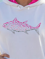 Montauk Edition Embroidered Pink Tuna Hoodie
