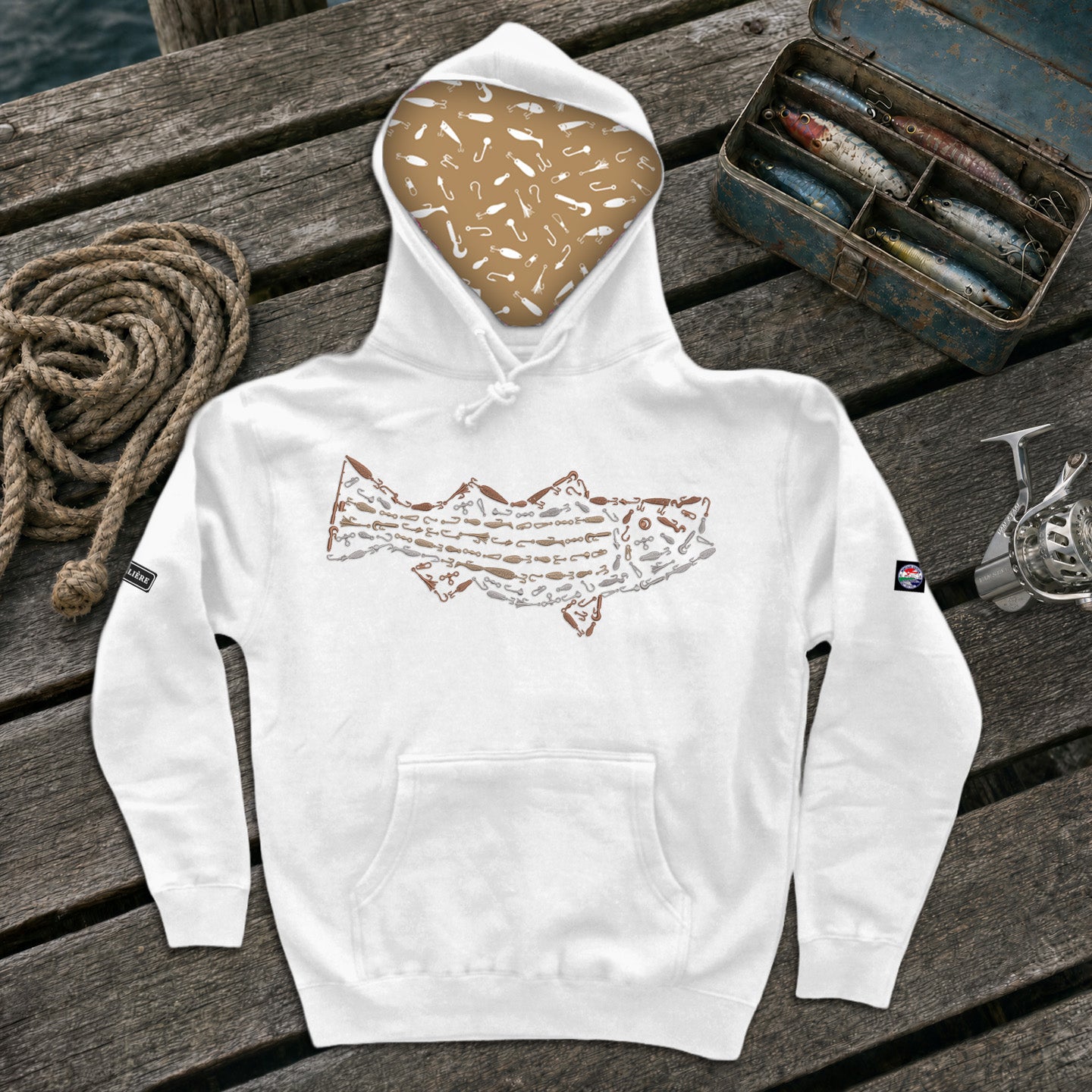 Montauk Edition Embroidered Striped Bass Hoodie
