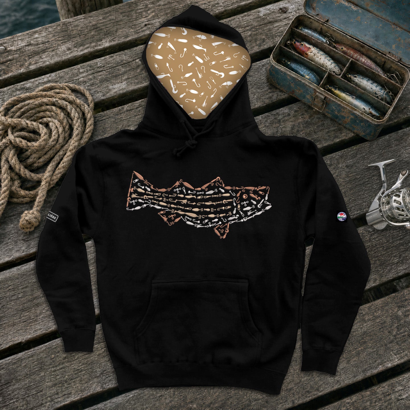 Montauk Edition Embroidered Striped Bass Hoodie