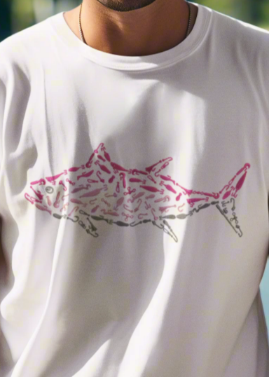 ESSENTIALS PINK TUNA GRAPHIC PRINT T-SHIRT