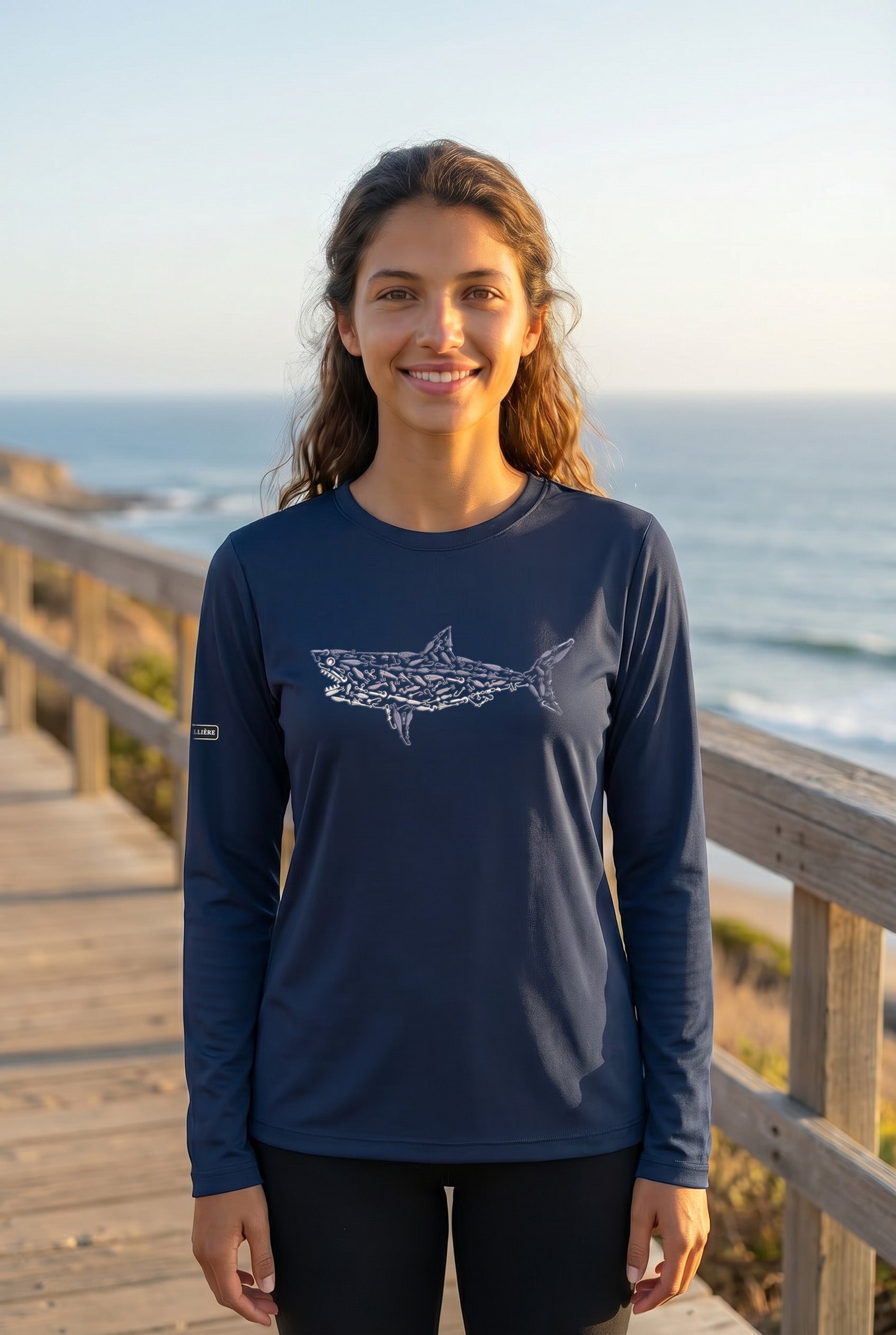 Womens Great White Lightweight Wicking UV Pro LS Tee