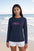 Womens Pink Dolphin Lightweight Wicking UV Pro LS Tee