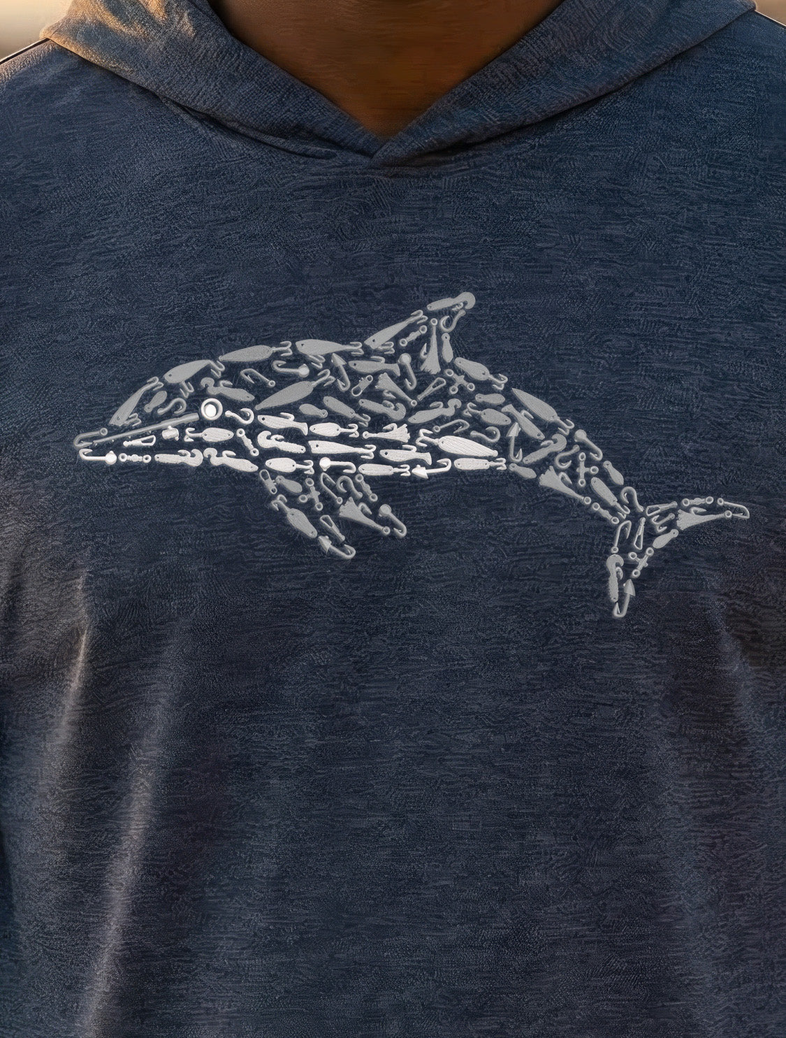 Ultra-Soft Tri-Blend Dolphin Wicking Hoodie