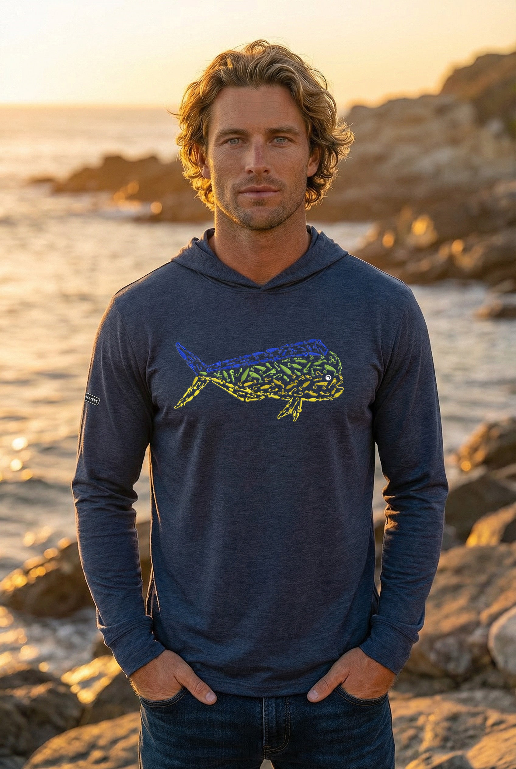 Ultra-Soft Tri-Blend Mahi Mahi Wicking Hoodie