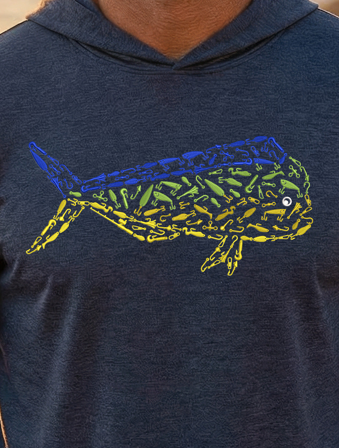 Ultra-Soft Tri-Blend Mahi Mahi Wicking Hoodie