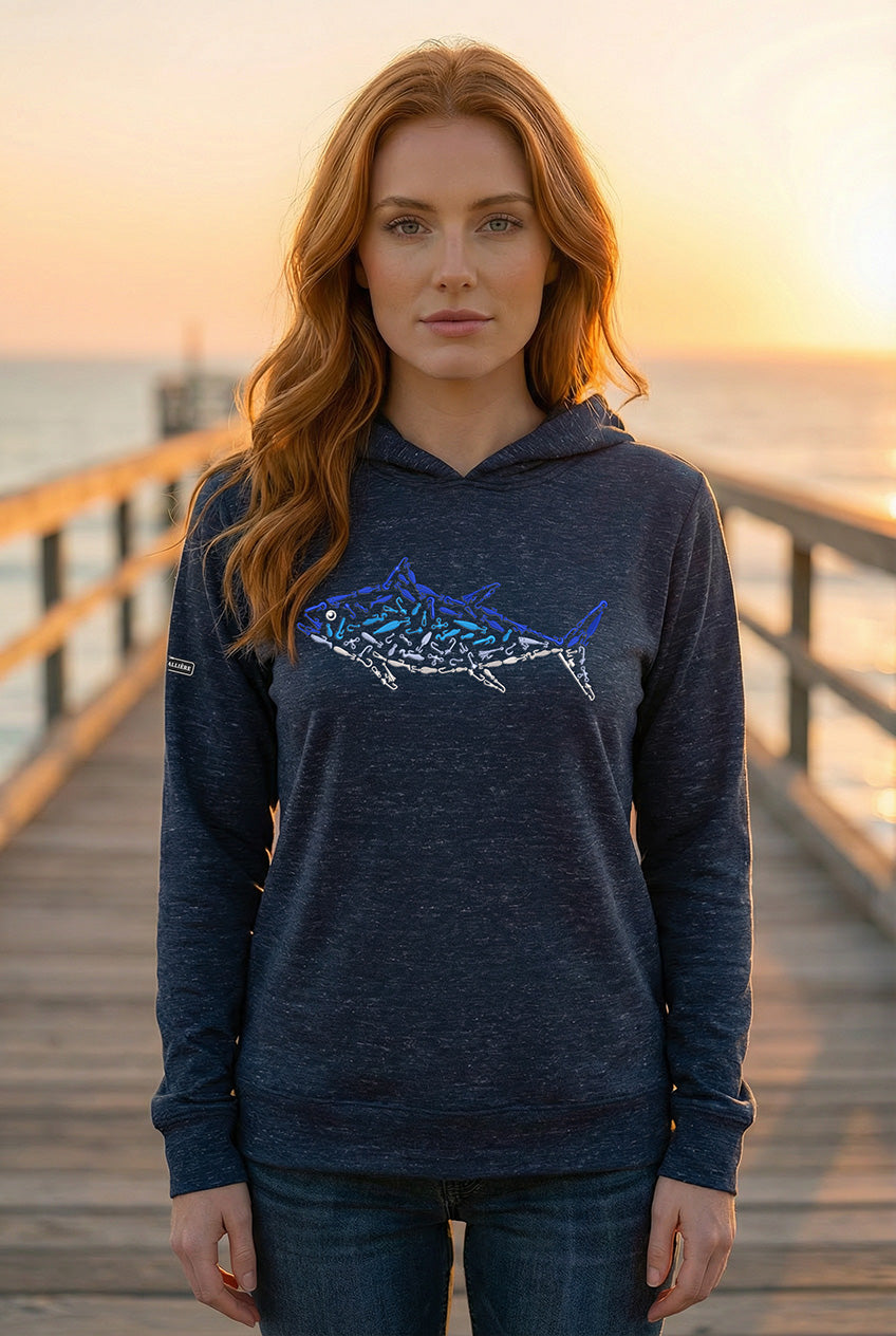 Ultra-Soft Tri-Blend Tuna Wicking Hoodie
