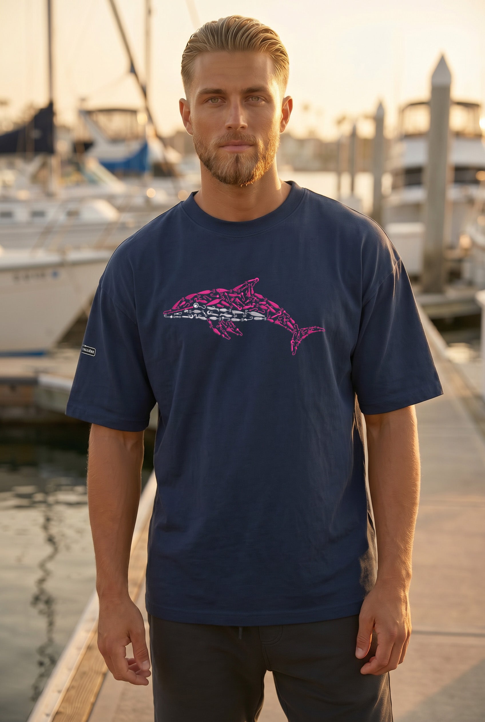 Oversized Heavyweight Tee - Pink Dolphin