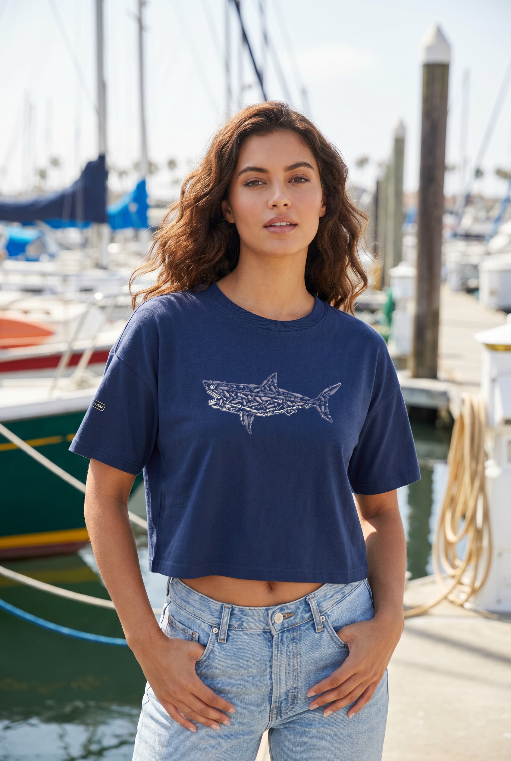 Signature Crop Tee - Great White