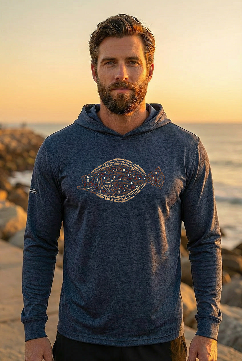 Ultra-Soft Tri-Blend Fluke Wicking Hoodie