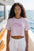 Signature Crop Tee - Pink Tuna