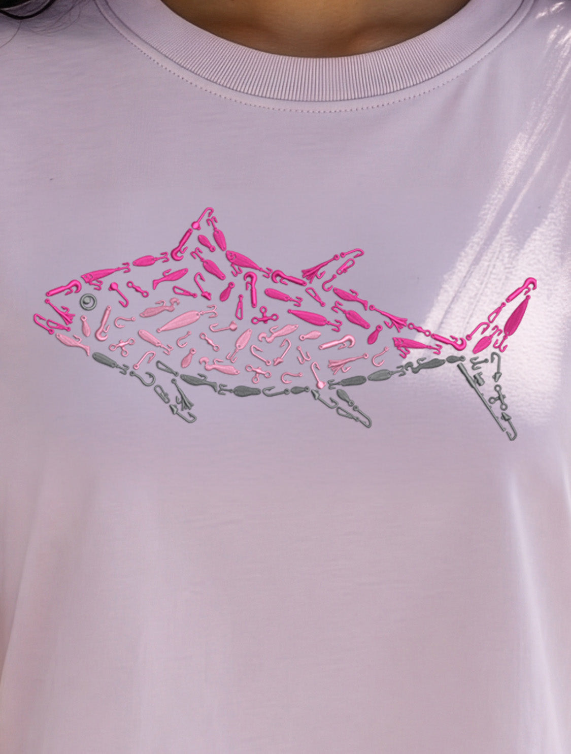 Signature Crop Tee - Pink Tuna