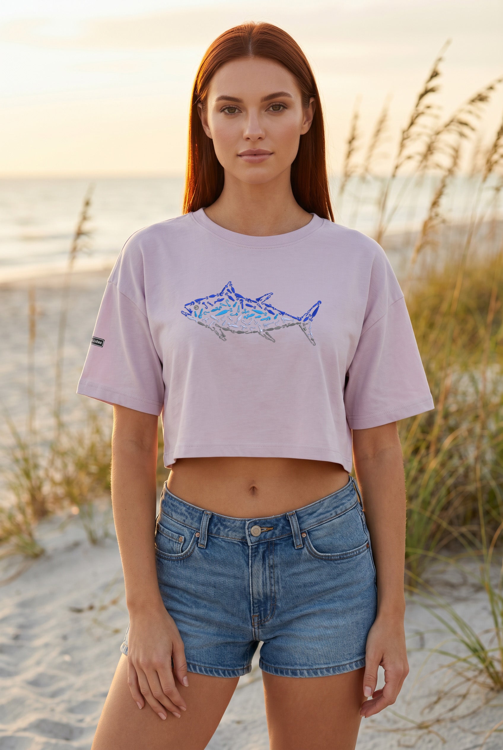 Signature Crop Tee - Tuna