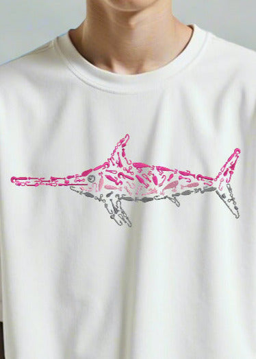 Oversized Pink Swordfish T-Shirt