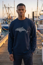 Premium Signature Long Sleeve Tee - Dolphin — Graphic Print
