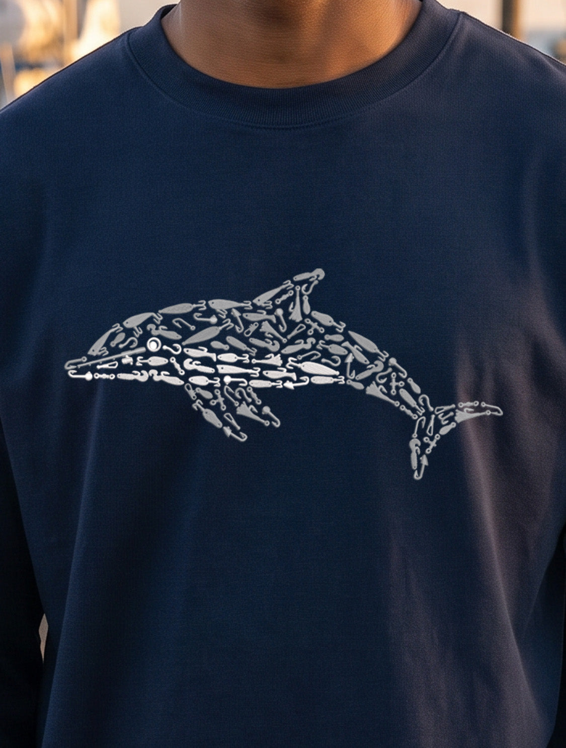 Premium Signature Long Sleeve Tee - Dolphin