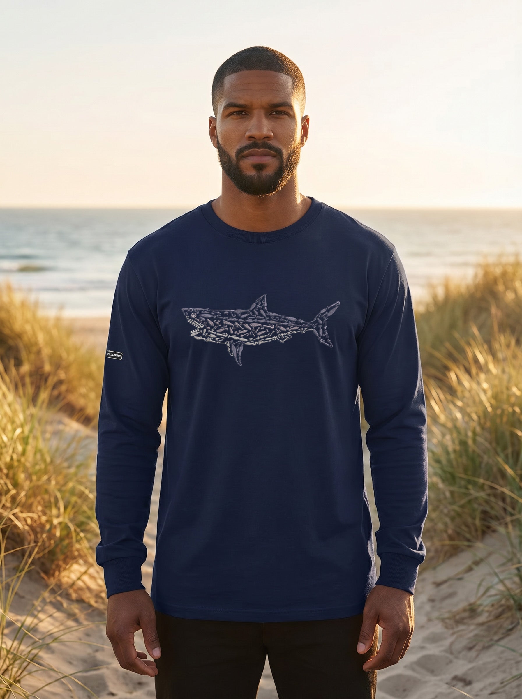 Premium Signature Long Sleeve Tee - Great White