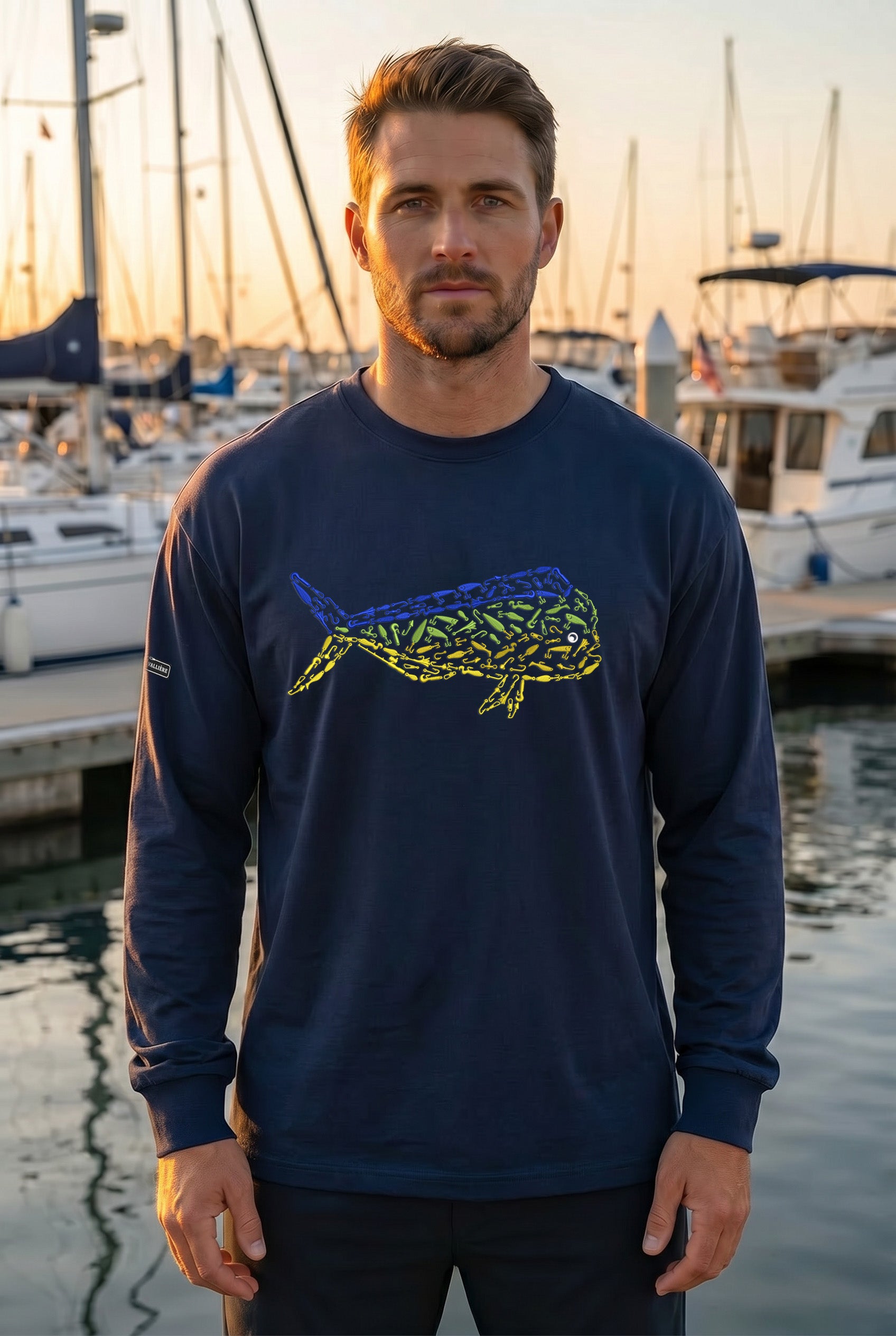 Premium Signature Long Sleeve Tee - Mahi Mahi