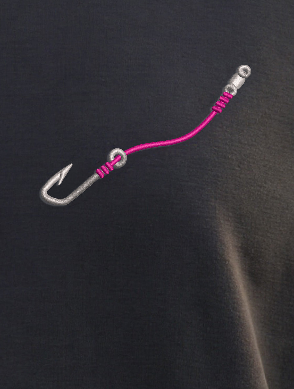 Embroidered "Hook & Line" Womens Quarter Zip Pullover