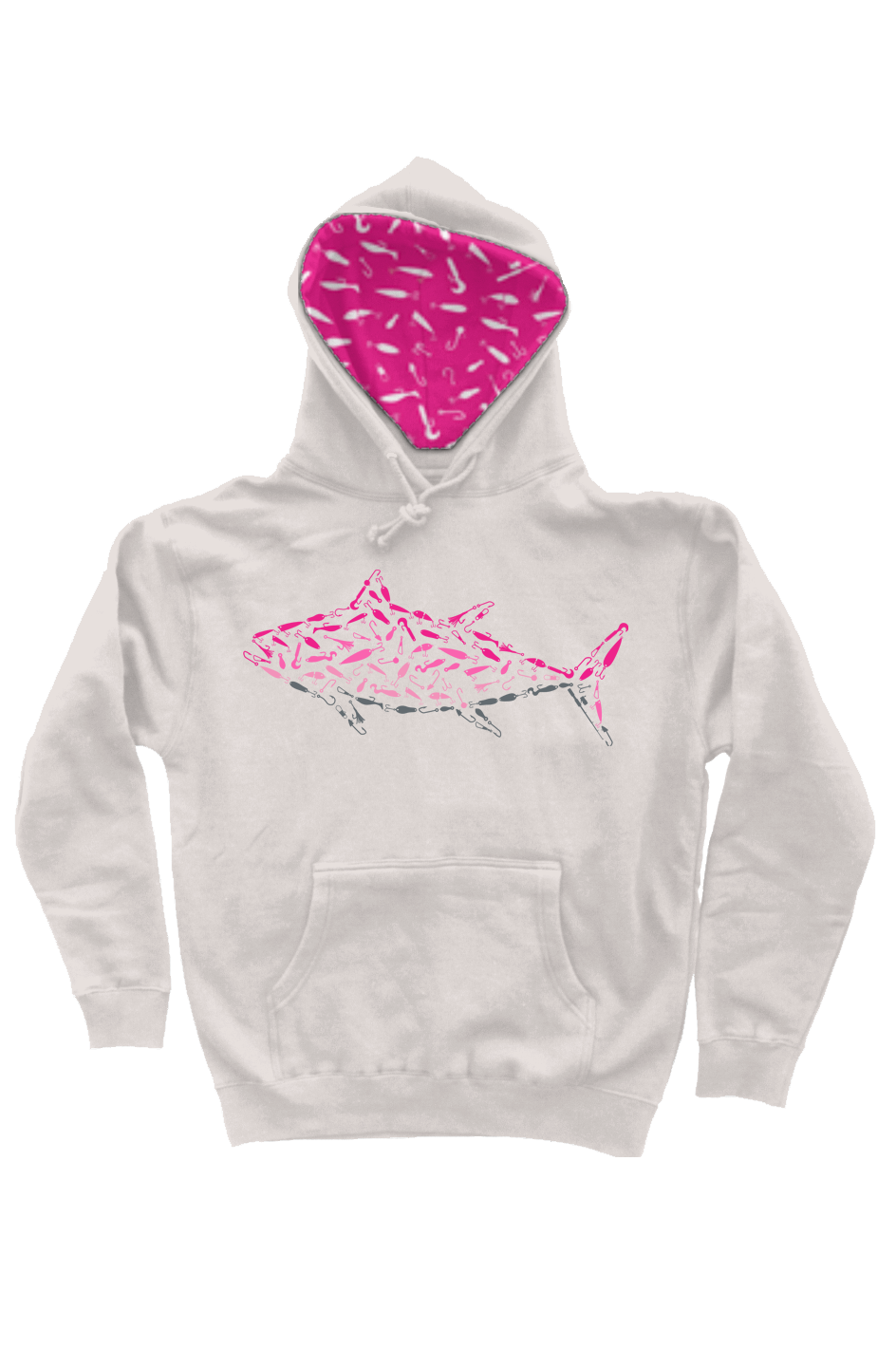 Embroidered Pink Tuna Hoodie