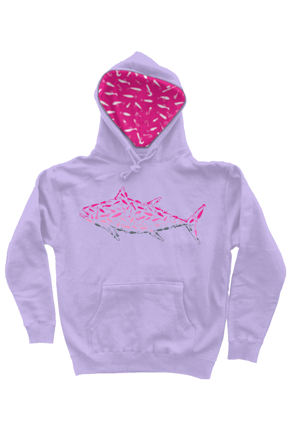 Embroidered Pink Tuna Hoodie