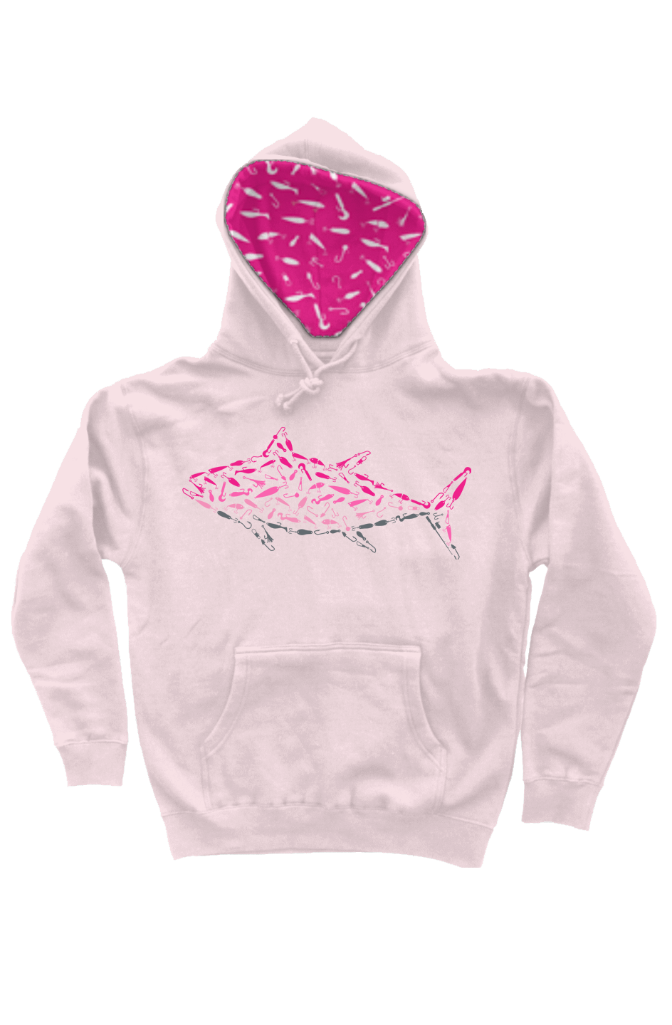 Embroidered Pink Tuna Hoodie