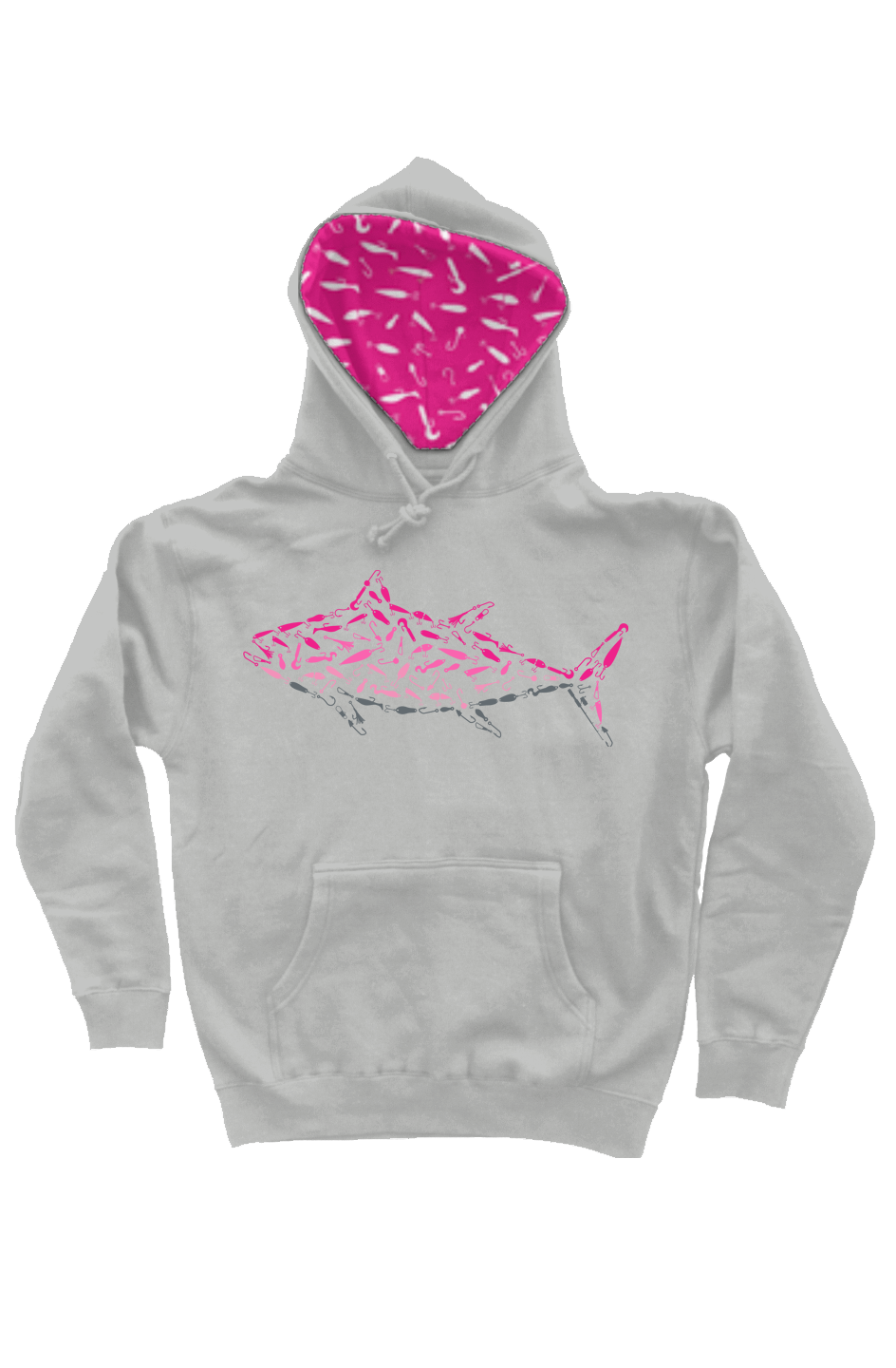 Embroidered Pink Tuna Hoodie