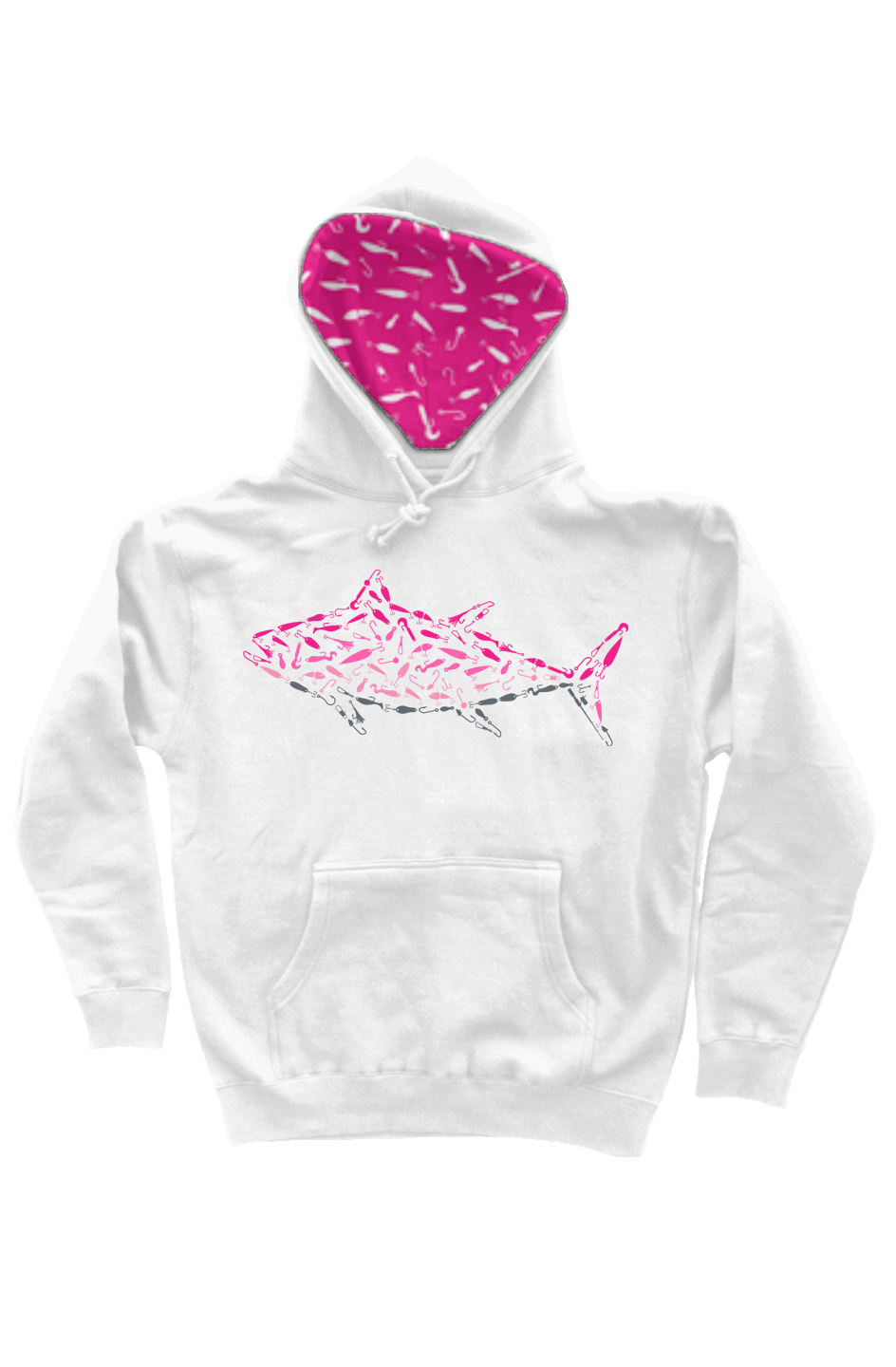 Embroidered Pink Tuna Hoodie