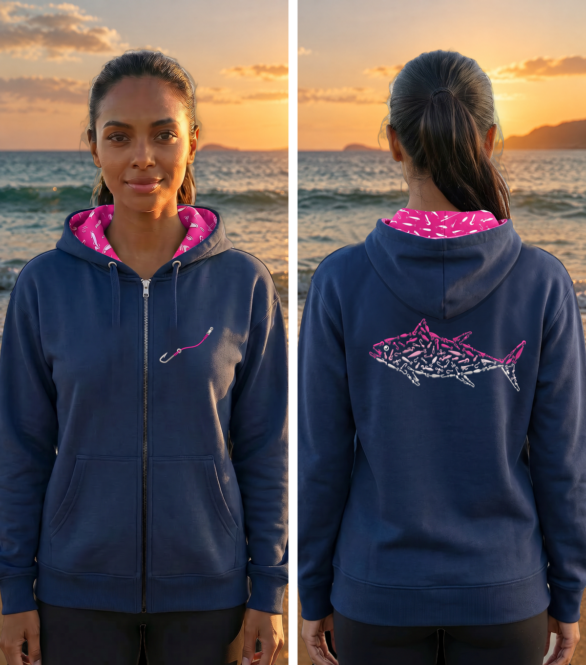 Montauk Edition Embroidered Full Zip Hoodie