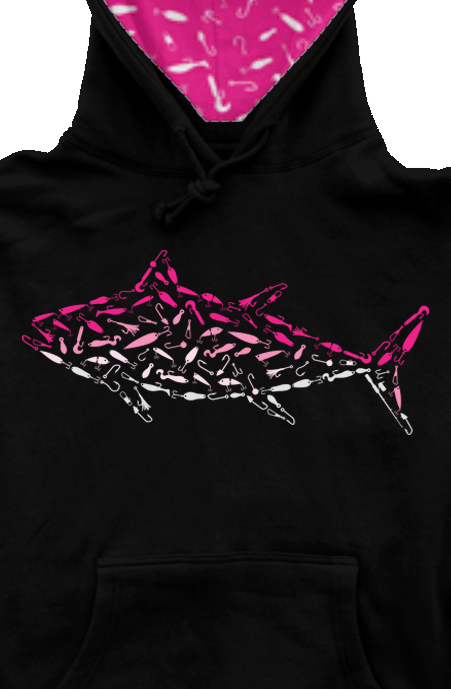 Montauk Edition Embroidered Pink Tuna Hoodie