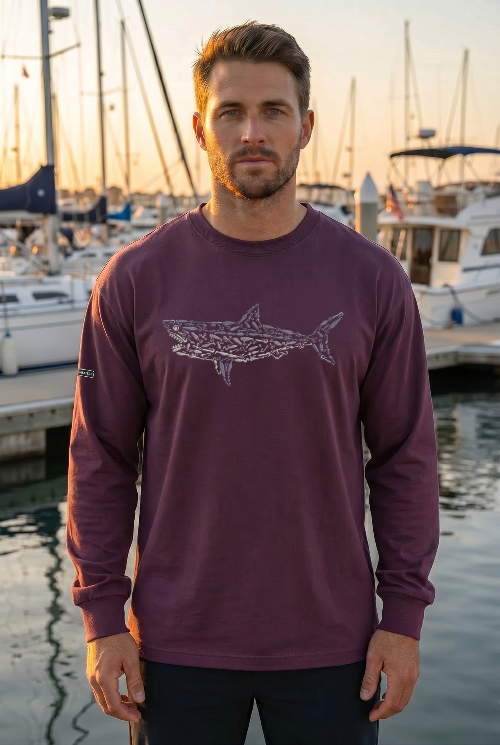 Premium Signature Long Sleeve Tee - Great White