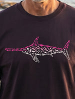 Premium Signature Long Sleeve Tee - Pink Swordfish — Graphic Print