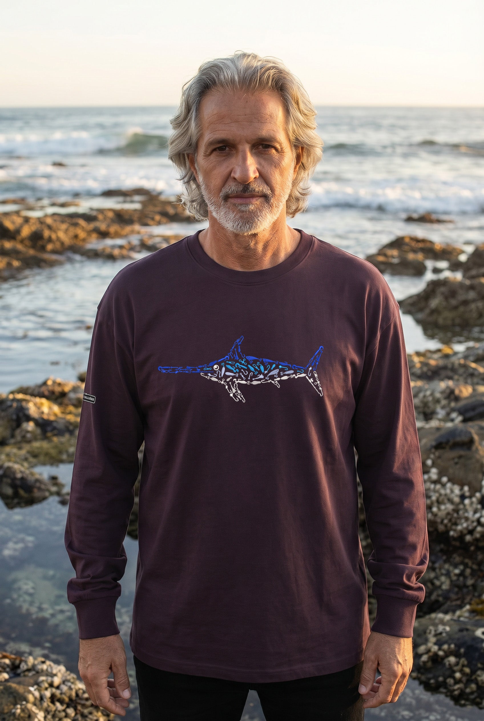 Premium Signature Long Sleeve Tee - Swordfish